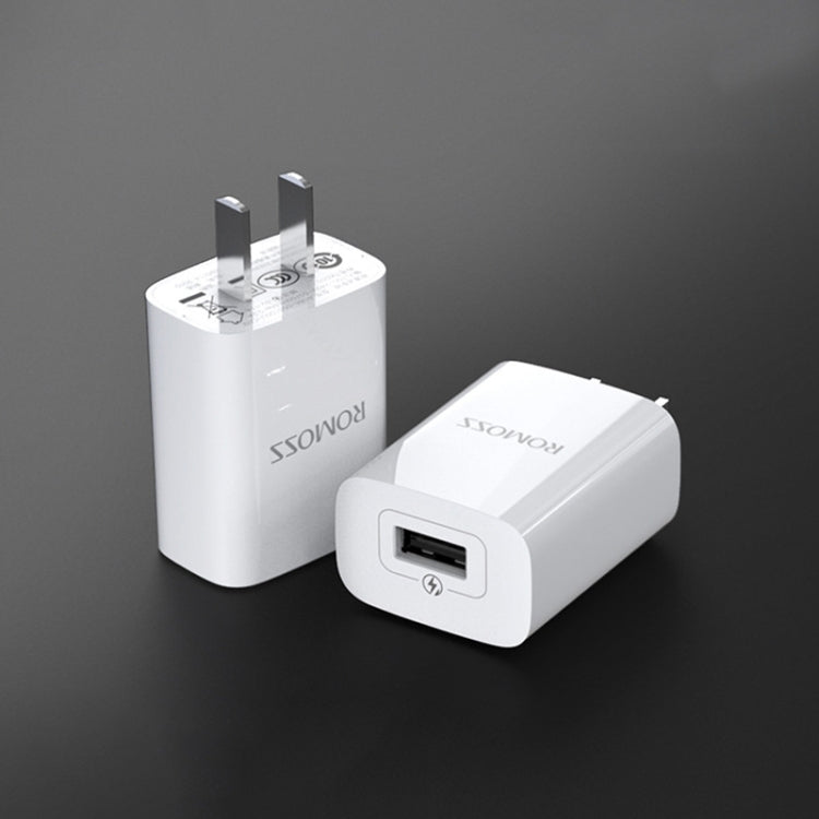 ROMOSS TK05S 5V1A Fast Charging Data Cable Charging Head For Apple, CN Plug(White) - USB Charger by ROMOSS | Online Shopping South Africa | PMC Jewellery | Buy Now Pay Later Mobicred