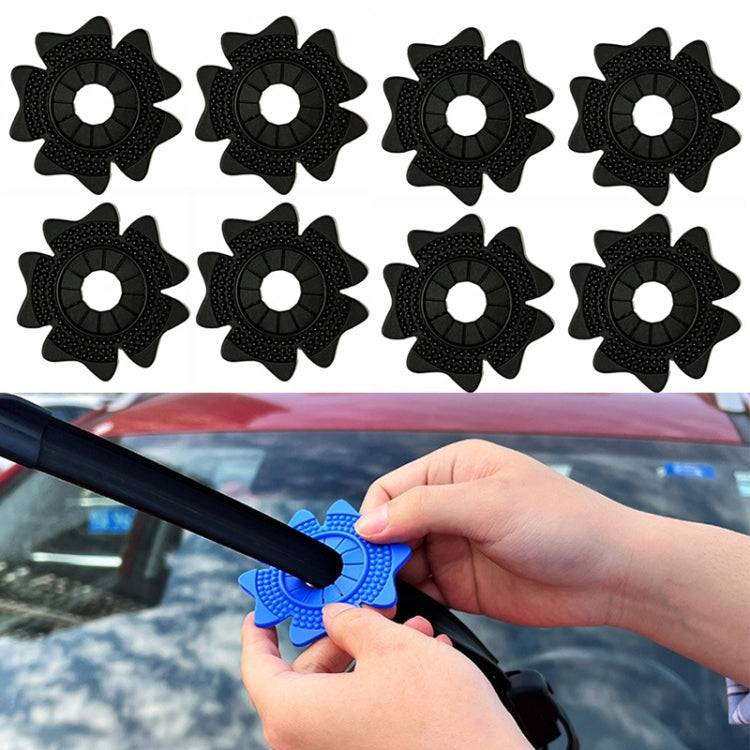 4sets Car Universal Wiper Hole Protective Cover PVC Dustproof Snowproof Wiper Pad(Black Big Hole) - Others by PMC Jewellery | Online Shopping South Africa | PMC Jewellery | Buy Now Pay Later Mobicred