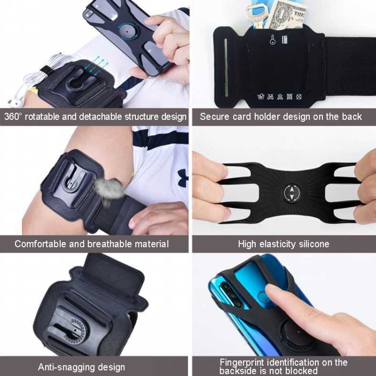 For 4.5-7 inch Phone Sports Removable Bag, Style: Armband(Blue) - Other by PMC TechLife | Online Shopping South Africa | PMC TechLife | Buy Now Pay Later Mobicred
