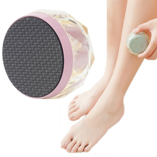 2 in 1 Double-sided Foot Grinder Crystal Glass Manual Epilator(Pink) - Hair Removal by PMC Jewellery | Online Shopping South Africa | PMC Jewellery | Buy Now Pay Later Mobicred