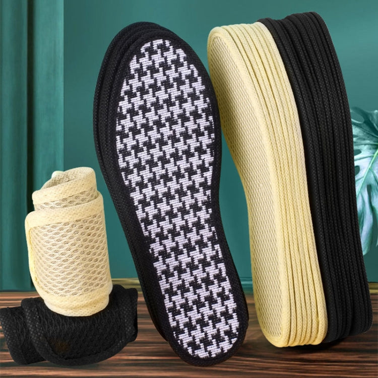 1pairs Bamboo Charcoal Deodorant Comfortable Soft Breathable Insole, Size: 39(Beige) - Shoes Care by PMC Jewellery | Online Shopping South Africa | PMC Jewellery