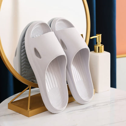 Household Soft Sole Slippers Bathroom Non-Slip Sandals, Size: 44-45(Grey) - Flip Flops by PMC Jewellery | Online Shopping South Africa | PMC Jewellery