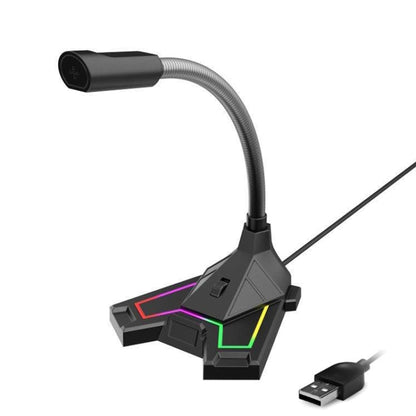 RGB Microphone Home Game Live Voice Video Microphone, Interface: USB(Black) - Microphone by PMC Jewellery | Online Shopping South Africa | PMC Jewellery | Buy Now Pay Later Mobicred