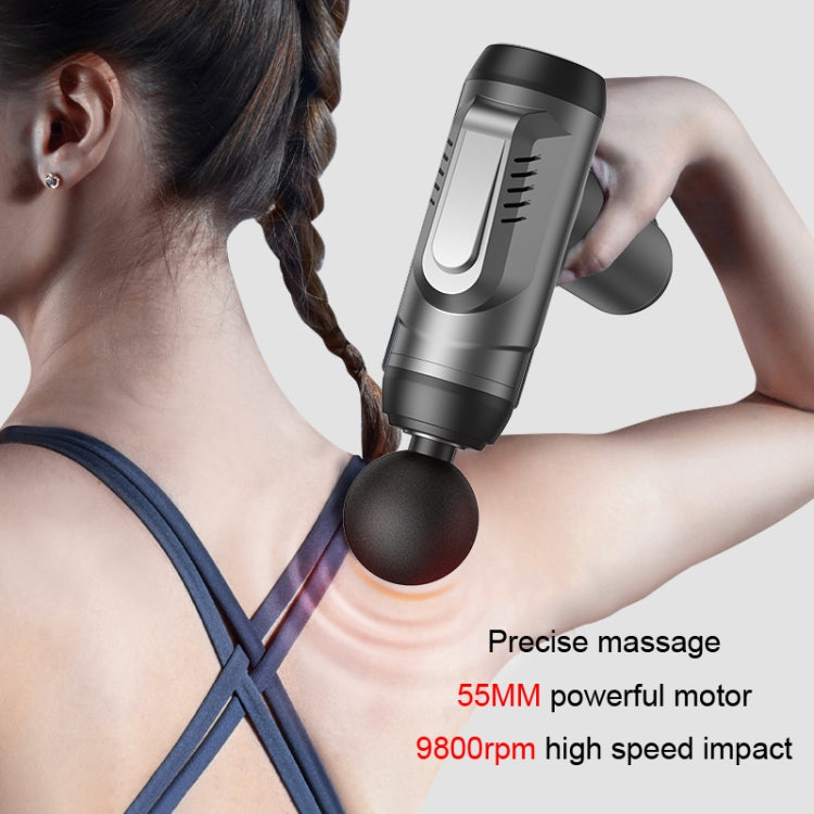 Konka 6 Speed Intelligent Fascia Gauge Muscle Relaxation Massager With 4 Massage Heads(Upgraded Model Gray) - Massage gun & Accessories by Konka | Online Shopping South Africa | PMC Jewellery | Buy Now Pay Later Mobicred