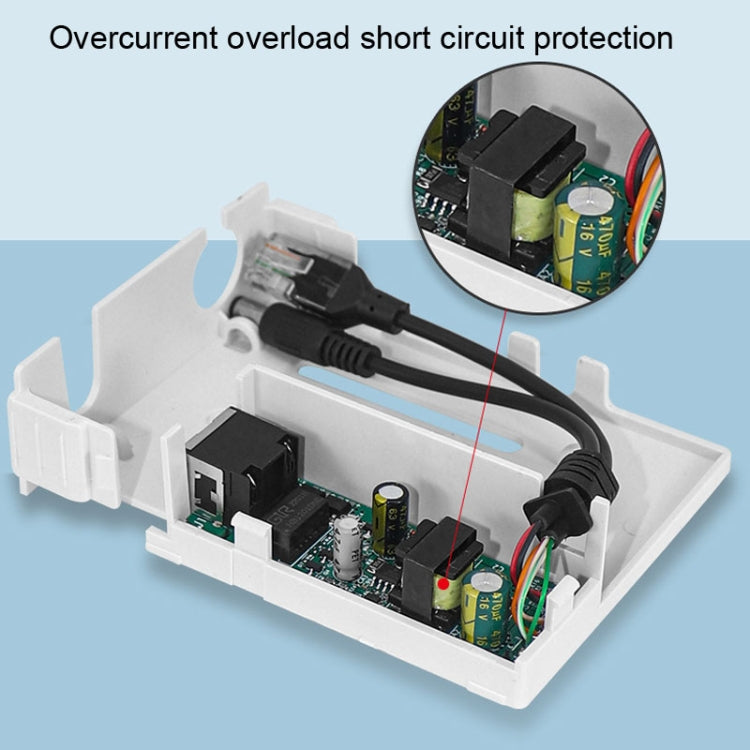 POE-4812FG  48V To 12V Isolated Standard POE Splitter Outdoor Monitoring Waterproof Power Supply Module - Cable & Adapter by PMC TechLife | Online Shopping South Africa | PMC TechLife