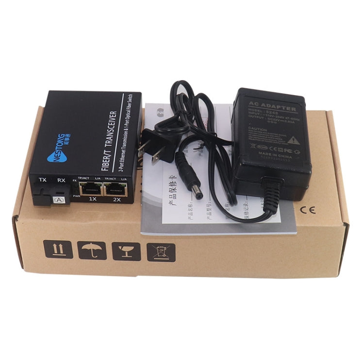 NESTONG  Gigabit Single-mode Fiber Optic Transceiver POE Photoelectric Converter,CN Plug - Fiber Receiver by NESTONG | Online Shopping South Africa | PMC Jewellery | Buy Now Pay Later Mobicred