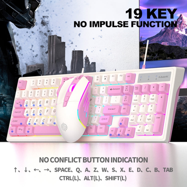 K-Snake Wired E-Sports Keyboard Mouse Mechanical Feel 98 Key Desktop Computer Notebook Keyboard, Style: Single Keyboard (Blue) - Wired Keyboard by K-Snake | Online Shopping South Africa | PMC Jewellery | Buy Now Pay Later Mobicred