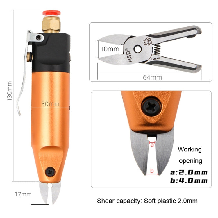 HSD HS-5+F1S Cut Plastic Set 2 In 1 Pneumatic Snip Plier Cutting Metal Plastic Model Scissor Tool - free shipping - PMC TechLife - Order now!