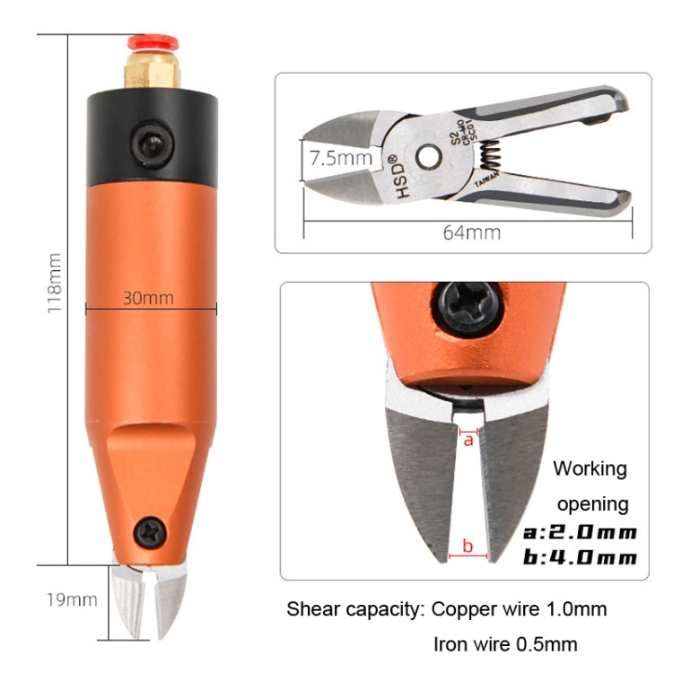 HSD HS-5M+S2 Cut Metal Set 2 In 1 Pneumatic Snip Plier Cutting Metal Plastic Model Scissor Tool - free shipping - PMC TechLife - Order now!