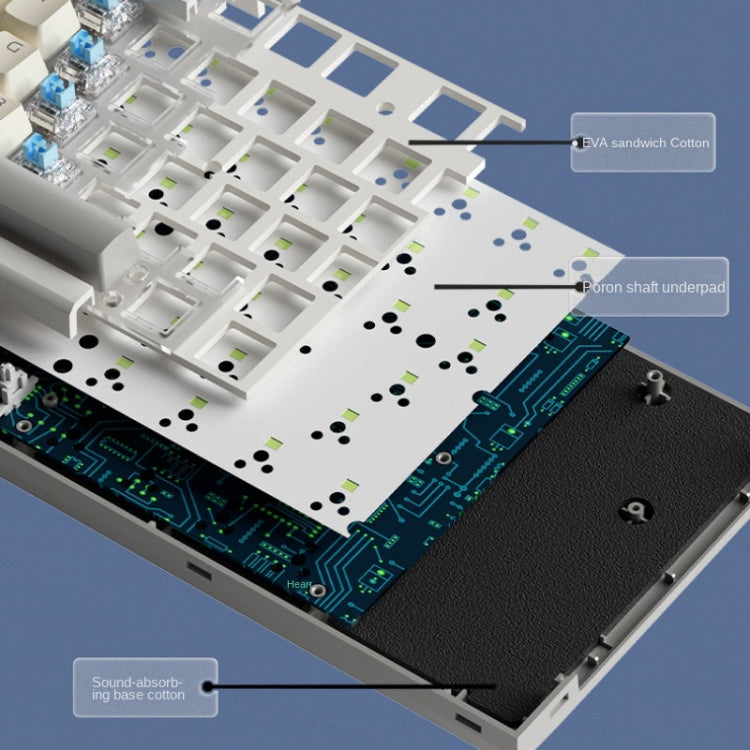 LANGTU LT84 Mechanical Luminous Keyboard, Style: Wireless Tri-Mode RGB Sea-Air Axis Pro (Nightfall) - Wireless Keyboard by LANGTU | Online Shopping South Africa | PMC Jewellery | Buy Now Pay Later Mobicred