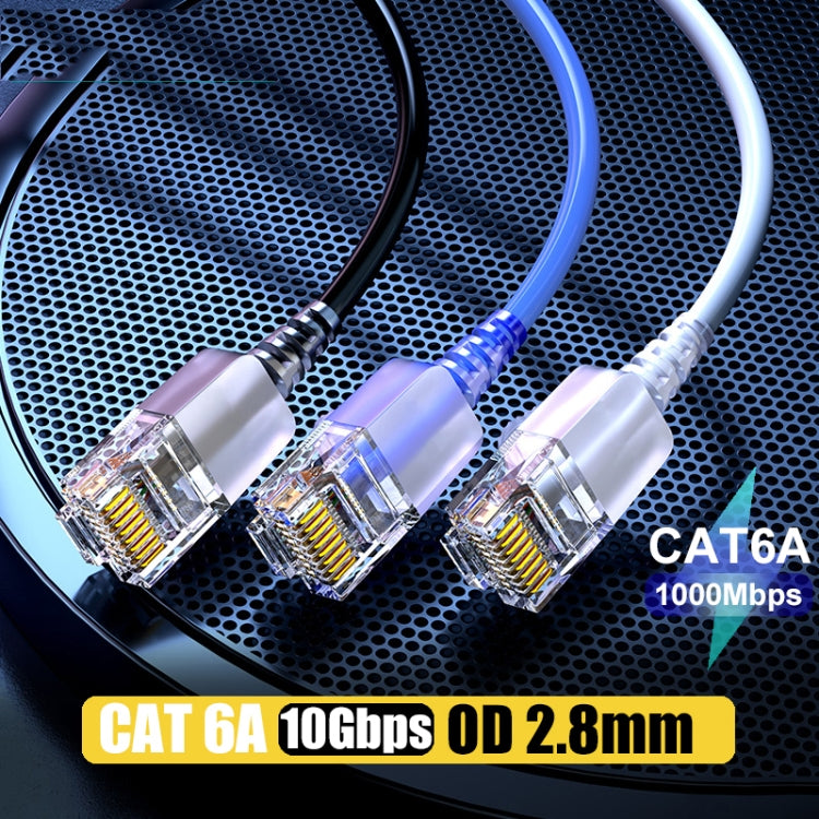 SAMZHE Cat6A Ethernet Cable UTP Network Patch Cable 15m(White) - Lan Cable and Tools by SAMZHE | Online Shopping South Africa | PMC Jewellery | Buy Now Pay Later Mobicred