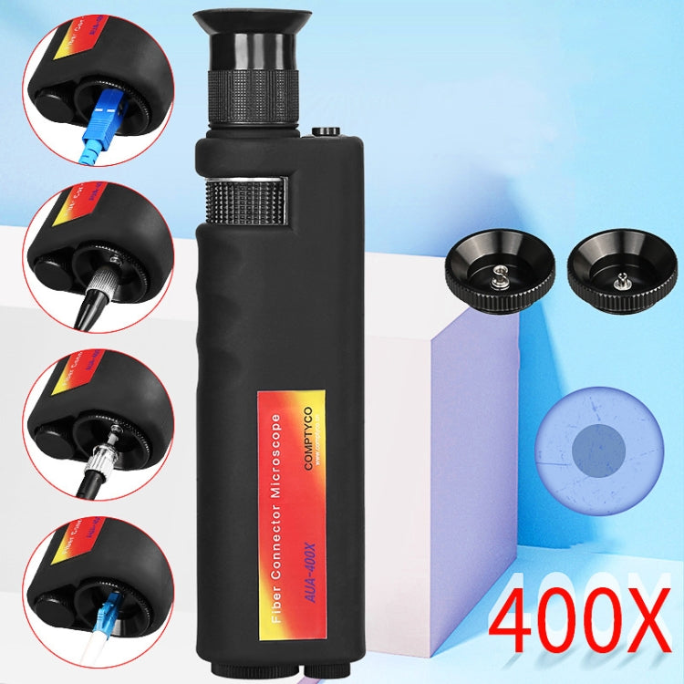 Comptyco AUA-400X 400 Times Handheld Fiber Optic Microscope for FC/SC/ST/LC Connector - free shipping - PMC Jewellery - Order now!