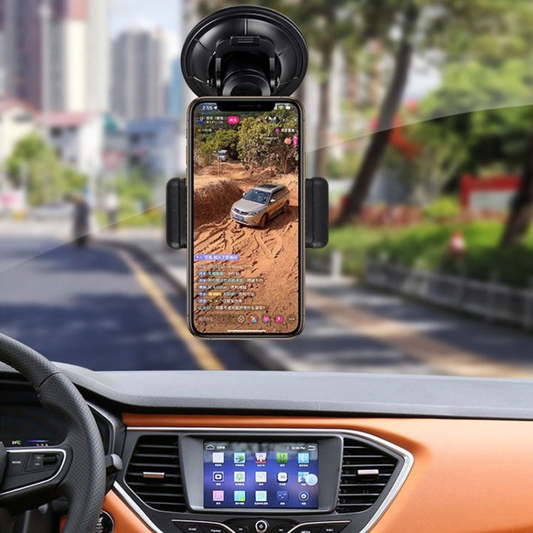 Car Suction Cup Mobile Phone Navigation Live Broadcast Shooting Bracket, Specification: Without Bluetooth - Car Holders by PMC Jewellery | Online Shopping South Africa | PMC Jewellery | Buy Now Pay Later Mobicred