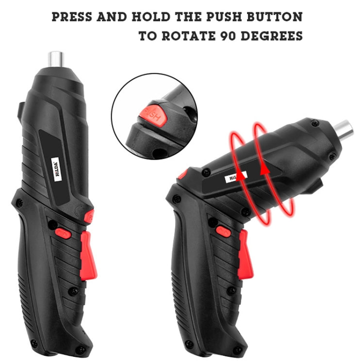 HILDA Multi-Function Li-Ion Screwdriver Mini Screwdriver Set(Black) - Screws by HILDA | Online Shopping South Africa | PMc TechLife | Buy Now Pay Later Mobicred