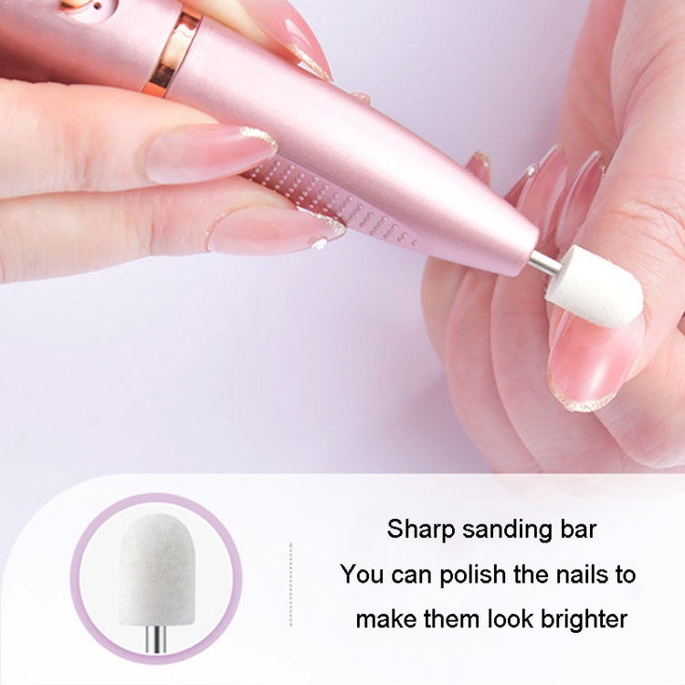 Electrical Nail Polisher Multifunctional Nail Polish Remover Pen Nail Sharpener(Pearl White) - Grinding Tools & Accessories by PMC Jewellery | Online Shopping South Africa | PMC Jewellery