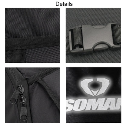 SOMAN Cycling Backpack Waterproof Motorcycle Helmet Bag(Black) - Bags & Luggages by SOMAN | Online Shopping South Africa | PMC Jewellery | Buy Now Pay Later Mobicred