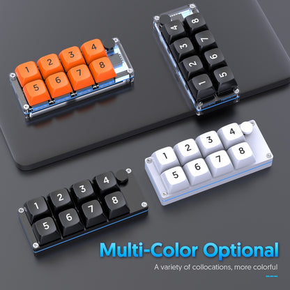 MKESPN Shortcut Macro Defined Wired Samll Keypad Single Handed Gaming Keyboard(Transparent) - Mini Keyboard by MKESPN | Online Shopping South Africa | PMC Jewellery | Buy Now Pay Later Mobicred