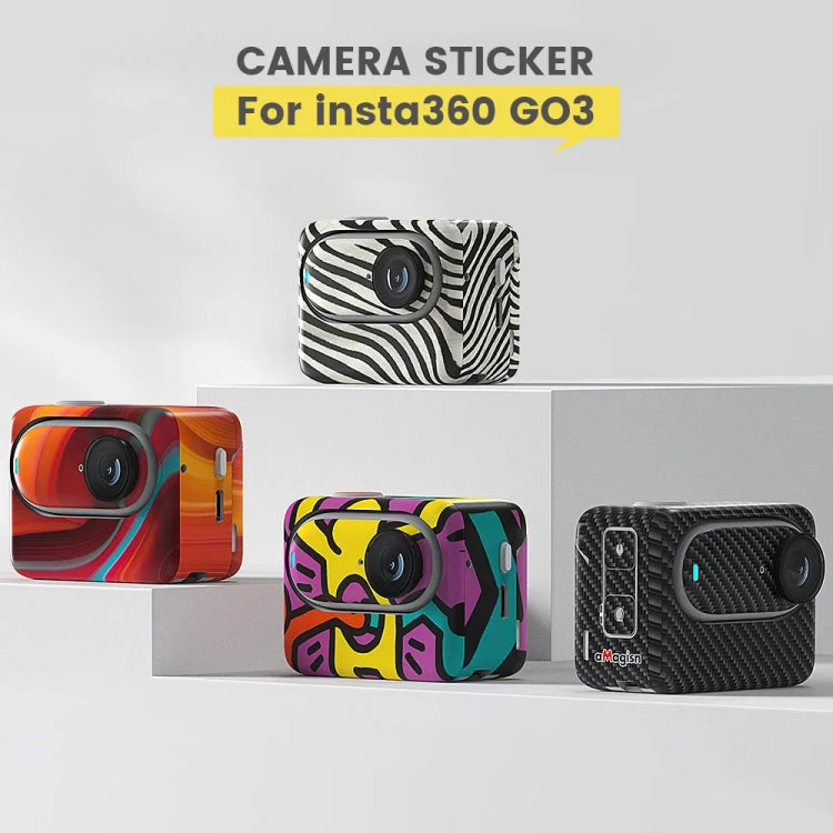 For Insta360 GO 3 AMagisn Body Sticker Protective Film Action Camera Accessories, Style: Painting - Protective Film & Stickers by aMagisn | Online Shopping South Africa | PMC Jewellery | Buy Now Pay Later Mobicred