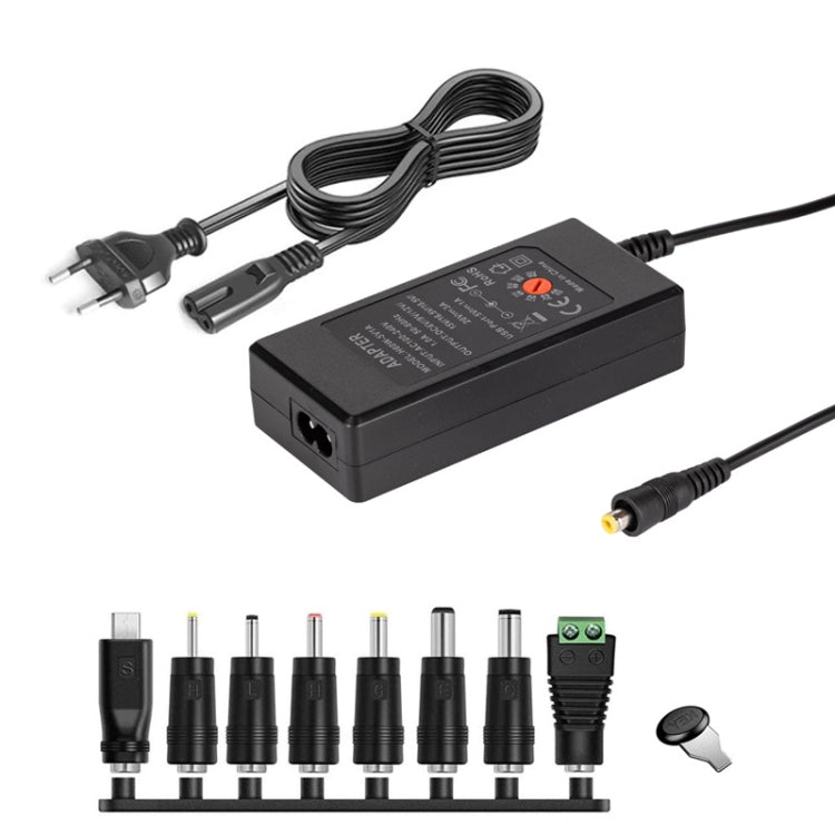 65W 6-20V Adjustable 3A DC Power Adapter Charger, Specification: EU Plug - Universal Power Adapter by PMC TechLife | Online Shopping South Africa | PMC TechLife | Buy Now Pay Later Mobicred