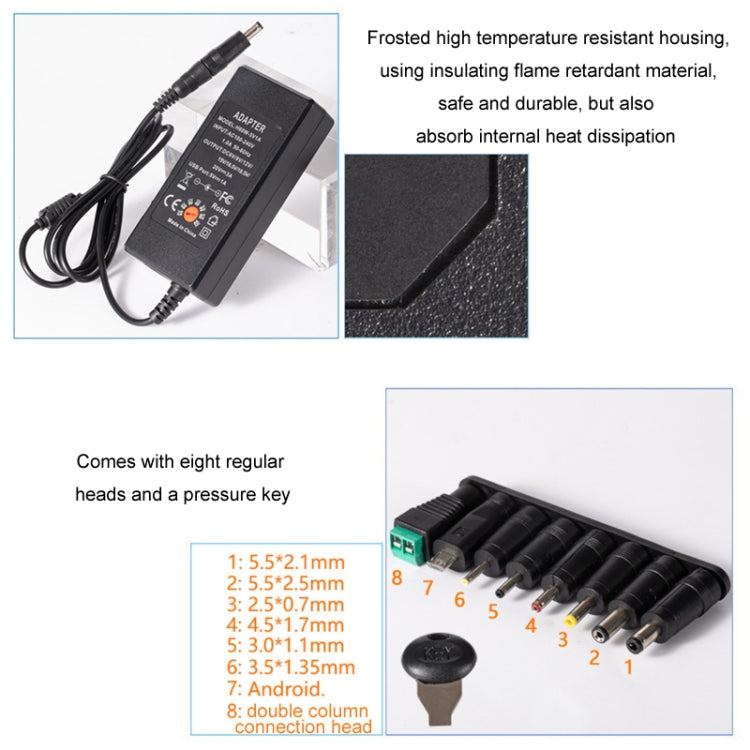 65W 6-20V Adjustable 3A DC Power Adapter Charger, Specification: US Plug - Universal Power Adapter by PMC Jewellery | Online Shopping South Africa | PMC Jewellery | Buy Now Pay Later Mobicred