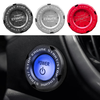 Car Motorcycle One-button Start Button Ignition Switch Rotating Protective Cover(Silver) - Decoration Rings by PMC Jewellery | Online Shopping South Africa | PMC Jewellery | Buy Now Pay Later Mobicred