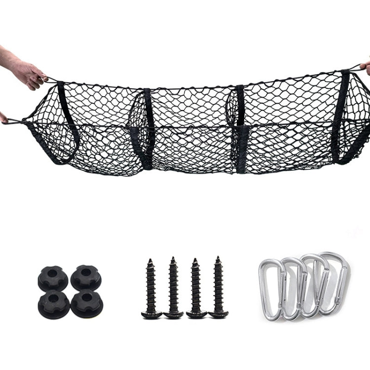 Pickup Truck Three-dimensional Net Bag Off-road Vehicle Trunk Luggage Net Bag, Size: 110x30cm(Three Pocket) - Stowing Tidying by PMC Jewellery | Online Shopping South Africa | PMC Jewellery | Buy Now Pay Later Mobicred