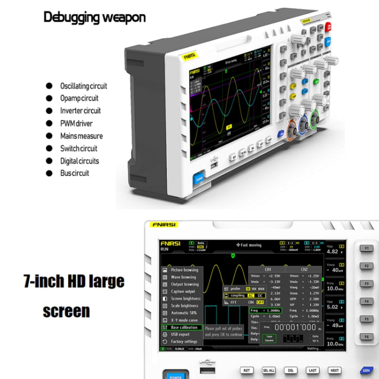 FNIRSI 2 In 1 Dual-Channel 100M Bandwidth Digital Oscilloscope 1GS Sampling Signal Generator, EU Plug 1014D - free shipping - PMC Jewellery - Order now!