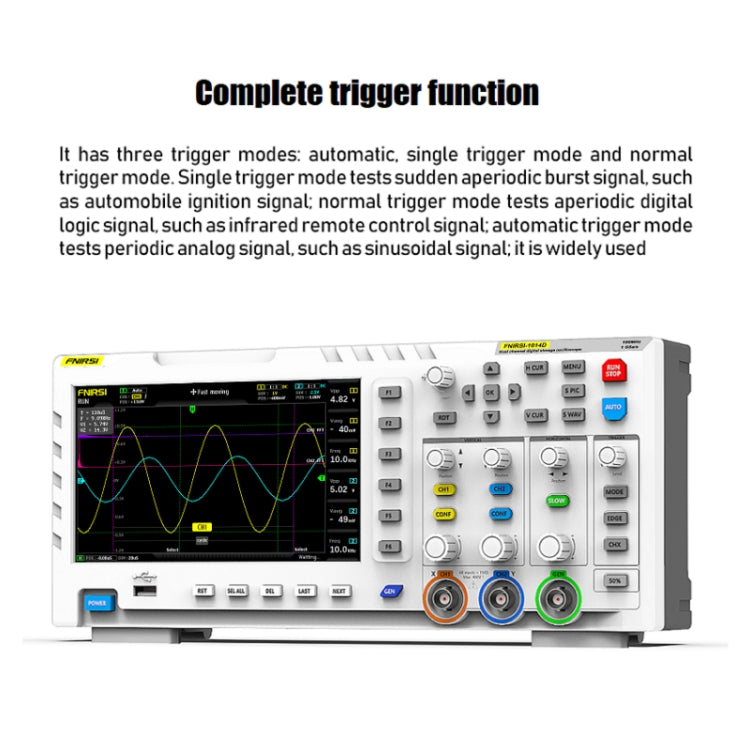 FNIRSI 2 In 1 Dual-Channel 100M Bandwidth Digital Oscilloscope 1GS Sampling Signal Generator, EU Plug 1014D - Digital Multimeter by FNIRSI | Online Shopping South Africa | PMC Jewellery | Buy Now Pay Later Mobicred