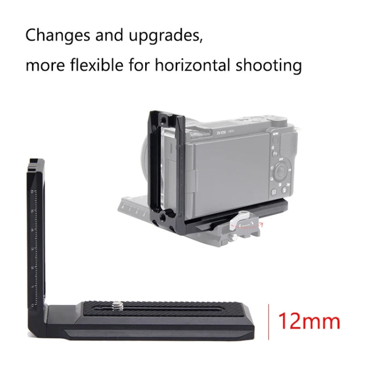 Universal Camera L Shape Bracket Quick Release Plate for Camera RSC2 / RS3 Stabilizers, Spec: L-440 Black - L-Bracket by PMC TechLife | Online Shopping South Africa | PMC TechLife | Buy Now Pay Later Mobicred