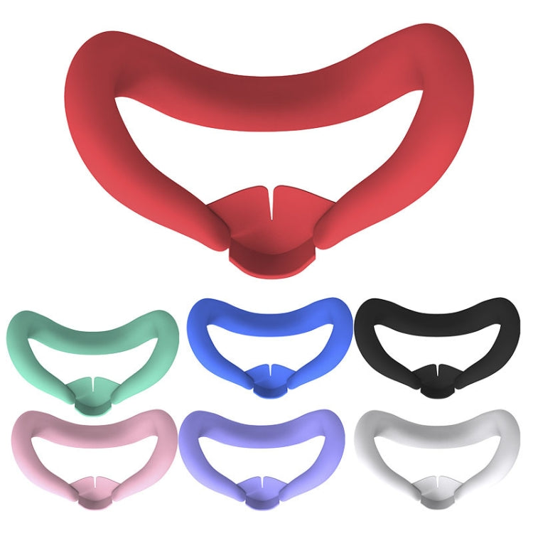 For Meta Quest 3 Silicone Face Cover Eye Mask with Nose Pad(Red) - VR Accessories by PMC Jewellery | Online Shopping South Africa | PMC Jewellery
