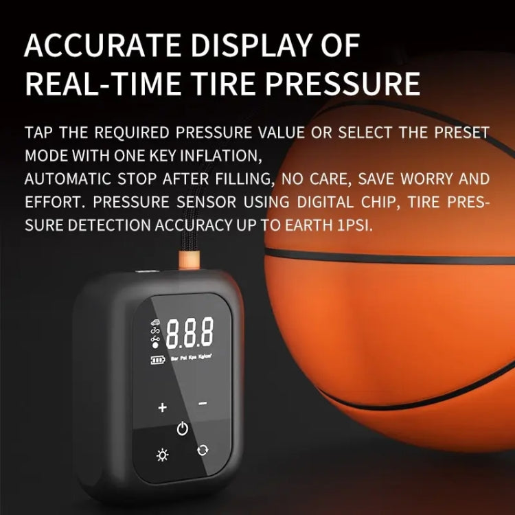 Multifunctional Portable Car Electric Wireless Tire Inflator Pump(Mechanical Button) - Inflatable Pump by PMC Jewellery | Online Shopping South Africa | PMC Jewellery