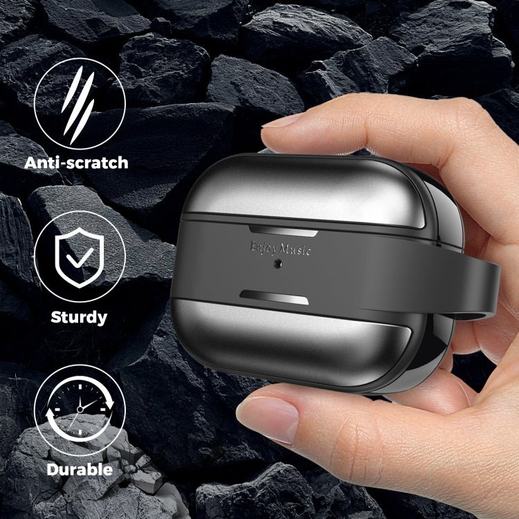 AhaStyle WG75-PRO For AirPods Pro Split TPU+Aluminum Alloy Combination Protective Cover(Blue) - free shipping - PMC Jewellery - Order now!