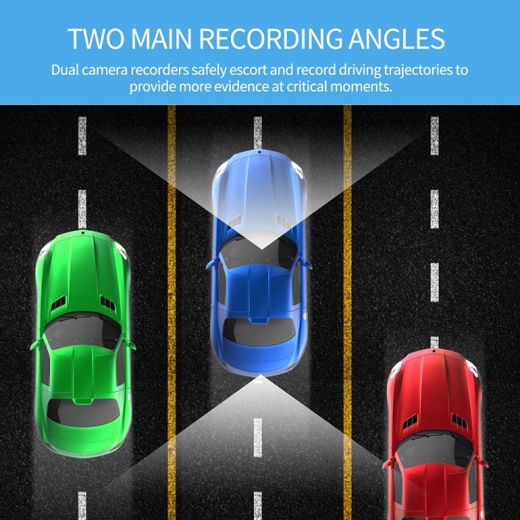 FISANG 2K HD Night Vision Car WIFI Car Driving Recorder, Model: Double Record - Car DVRs by FISANG | Online Shopping South Africa | PMC Jewellery | Buy Now Pay Later Mobicred