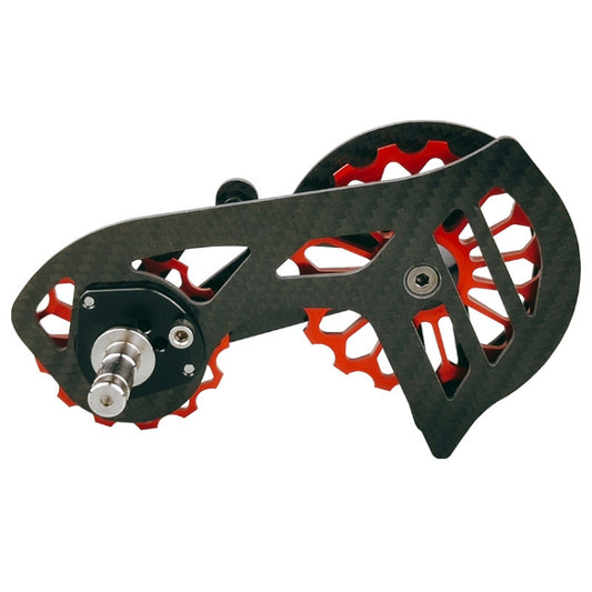 Carbon Fiber Guide Wheel For Road Bike Bicycle Bearing Rear Derailleur Guide Wheel Parts, Model Number: SD3 Red - Guide wheels by BIKERSAY | Online Shopping South Africa | PMC Jewellery | Buy Now Pay Later Mobicred