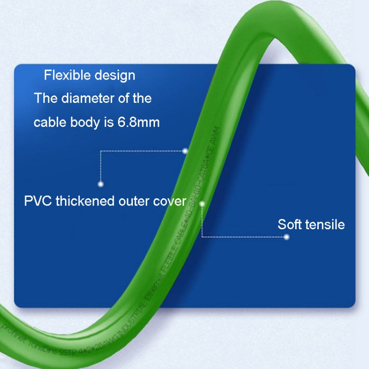 30m CAT6 Double Shielded Gigabit Industrial Cable Vibration-Resistant And Highly Flexible Drag Chain Cable - free shipping - PMC Jewellery - Order now!