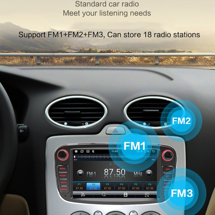 For Ford Focus 7 Inch HD Android Navigation Bluetooth RDS Radio, Size: 1+32G(Black) - Car MP3 & MP4 & MP5 by PMC Jewellery | Online Shopping South Africa | PMC Jewellery | Buy Now Pay Later Mobicred