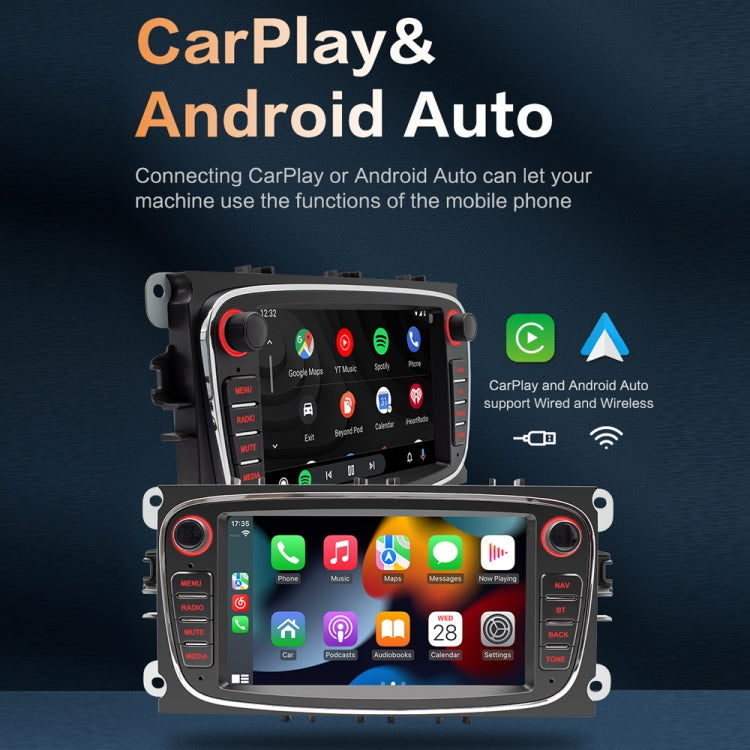 For Ford Focus 7 Inch HD Android Navigation Bluetooth RDS Radio, Size: 2+64G(Black) - Car MP3 & MP4 & MP5 by PMC Jewellery | Online Shopping South Africa | PMC Jewellery | Buy Now Pay Later Mobicred