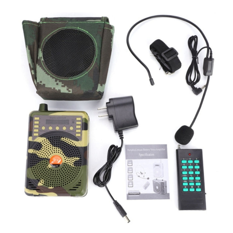 48W Wireless Bluetooth Voice Amplifier with Remote Control Supports USB/TF Card Playback UK Plug(Camouflage) - Midrange Speaker & Frequency Divider by PMC TechLife | Online Shopping South Africa | PMC TechLife | Buy Now Pay Later Mobicred