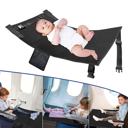 79 x 44cm Kids Airplane Seat Extender Portable Travel Seat Cushion(Black) - Seat Accessories by PMC Jewellery | Online Shopping South Africa | PMC Jewellery