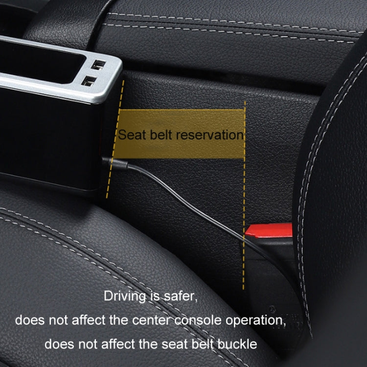 Car Seat Gap Storage Box with 2 USB Charging Port, Color: Co-pilot Red - Stowing Tidying by PMC TechLife | Online Shopping South Africa | PMC TechLife | Buy Now Pay Later Mobicred