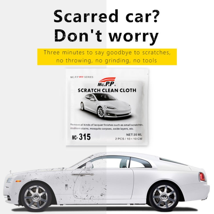 MCPP 2pcs /Pack Car Scratches Abrasive Cloth Automotive Scratch Removal And Repair Wipe(Gray) - Car washing supplies by MCPP | Online Shopping South Africa | PMC TechLife | Buy Now Pay Later Mobicred