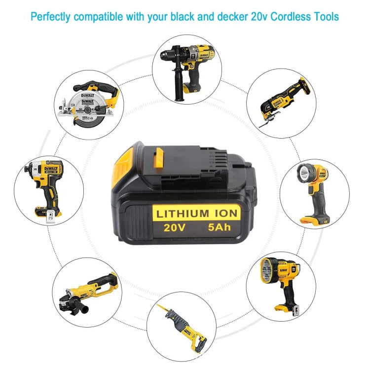 3000mAh For Dewalt DCB180 / DCB181 / DCB200 20V Electrical Tools Spare Battery - Electric Saws & Accessories by PMc TechLife | Online Shopping South Africa | PMc TechLife | Buy Now Pay Later Mobicred