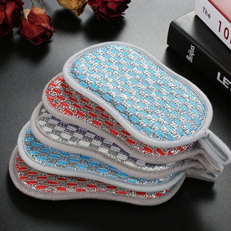 5pcs Double-sided Absorbent Kitchen Dishwashing Sponge Multifunctional Cleaning Rag, Style: Blue - Cleaning Tools by PMC TechLife | Online Shopping South Africa | PMC TechLife | Buy Now Pay Later Mobicred