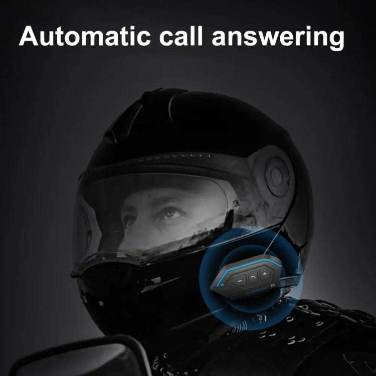 X6 Helmet Bluetooth Headset Wireless Waterproof Moto Handsfree Stereo Headphone(Soft Line Wheat) - Motorcycle Walkie Talkie by PMC TechLife | Online Shopping South Africa | PMC TechLife | Buy Now Pay Later Mobicred