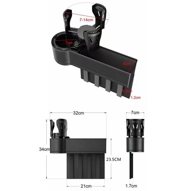 Car Seat Gap Storage Box Car Water Cup Holder Ashtray, Color: Right Brown - Stowing Tidying by PMC TechLife | Online Shopping South Africa | PMC TechLife | Buy Now Pay Later Mobicred