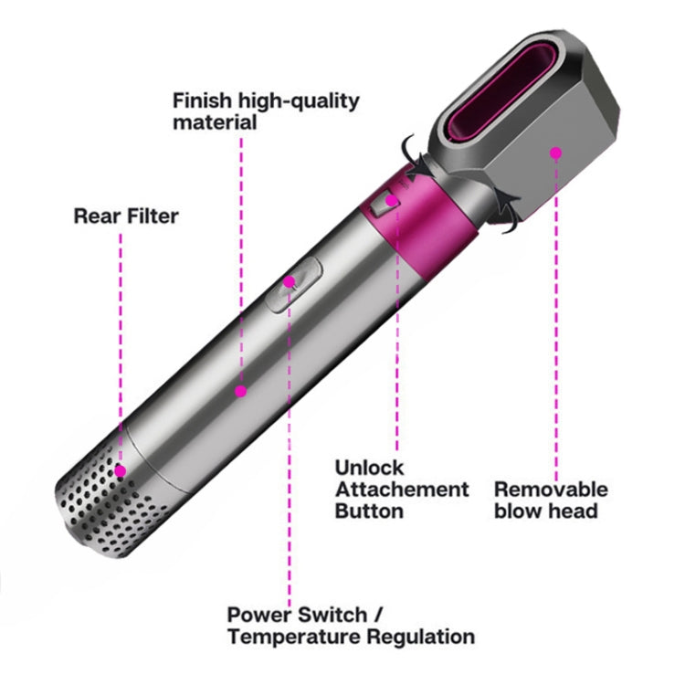 5 In 1 Hot Air Comb Automatic Curling Iron Square Model Hair Styling Comb Curling And Straightening, Plug: US Plug - Hair Curler by PMC Jewellery | Online Shopping South Africa | PMC Jewellery | Buy Now Pay Later Mobicred