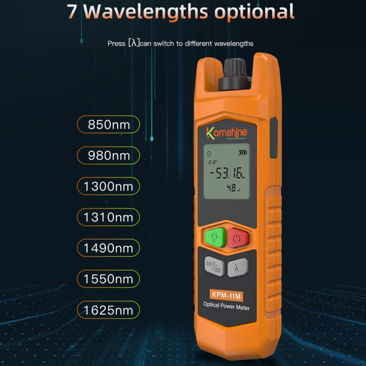 Komshine High Precision Optical Power Meter Mini Fiber Optic Light Attenuation Tester With LED, Specification: C-G/-50DBM to +26DBM - Fiber Optic Test Pen by Komshine | Online Shopping South Africa | PMC Jewellery | Buy Now Pay Later Mobicred