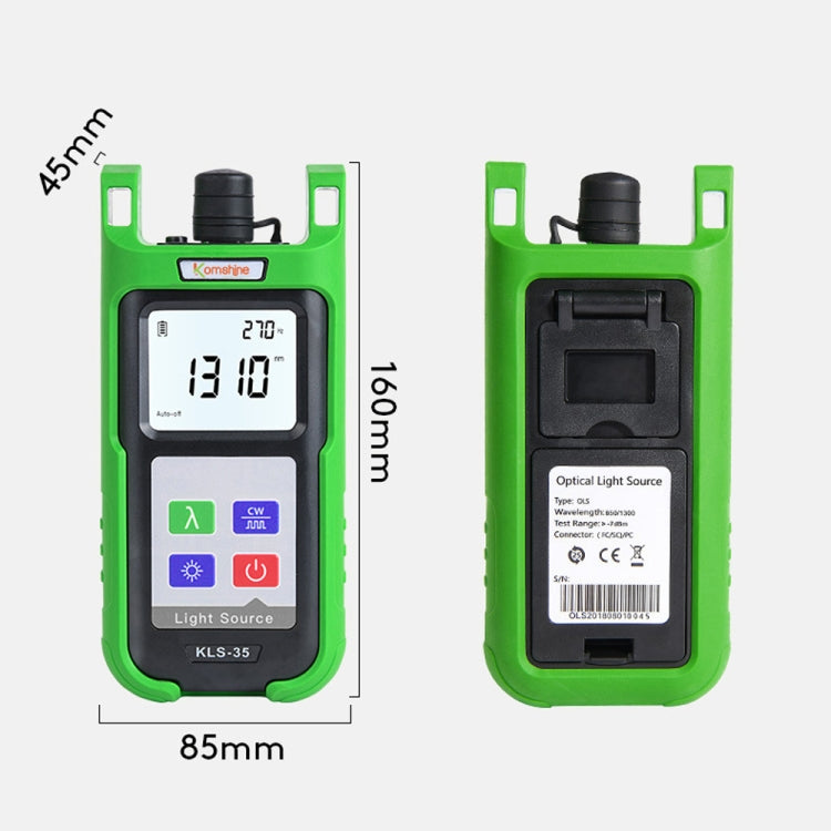 Komshine Handheld Laser Light Source Fiber Tester with LED Backlight, Model: KLS-35-M - Fiber Optic Test Pen by Komshine | Online Shopping South Africa | PMC Jewellery | Buy Now Pay Later Mobicred