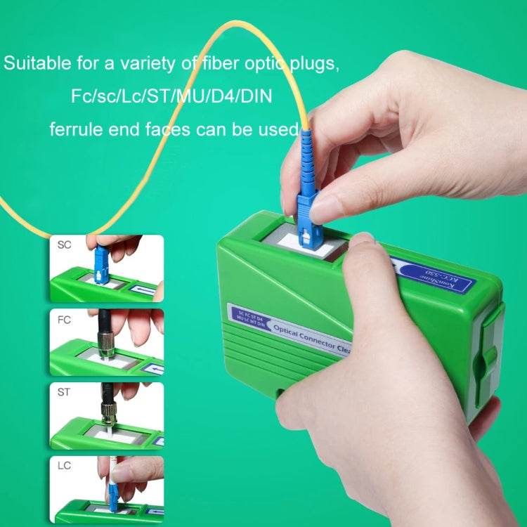 Komshine Handheld Cassette Fiber Optic Cleaning Box, Model: KCC-550 - Lan Cable and Tools by Komshine | Online Shopping South Africa | PMC Jewellery | Buy Now Pay Later Mobicred