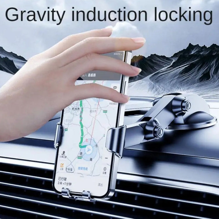 SHUNWEI SD-1132B Car Phone Suction Cup + Air Vent Holder Gravity Sensing Support Bracket(Gray) - Car Holders by SHUNWEI | Online Shopping South Africa | PMC Jewellery | Buy Now Pay Later Mobicred